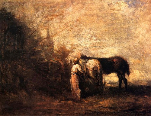 Exhibition: Landscapes, Work: Jean Baptiste Camille Corot Les Chevaux de Wouvermans