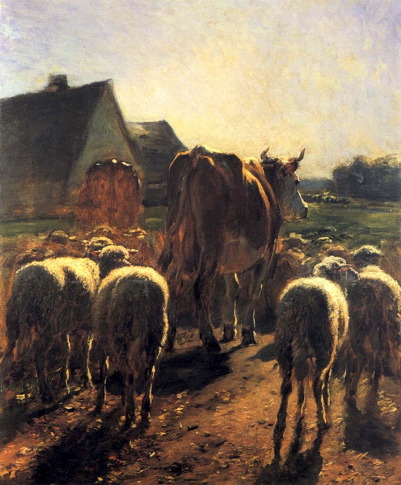 Constant Troyon, Retour de Troupeau, ca. 1850
Oil on canvas, 28 3/8 x 23 5/8 in. (72.1 x 60 cm)
TRO-002-PA
$72,000