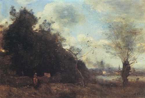Jean Baptiste Camille Corot Les PrÃ©s au Vieux Saule
